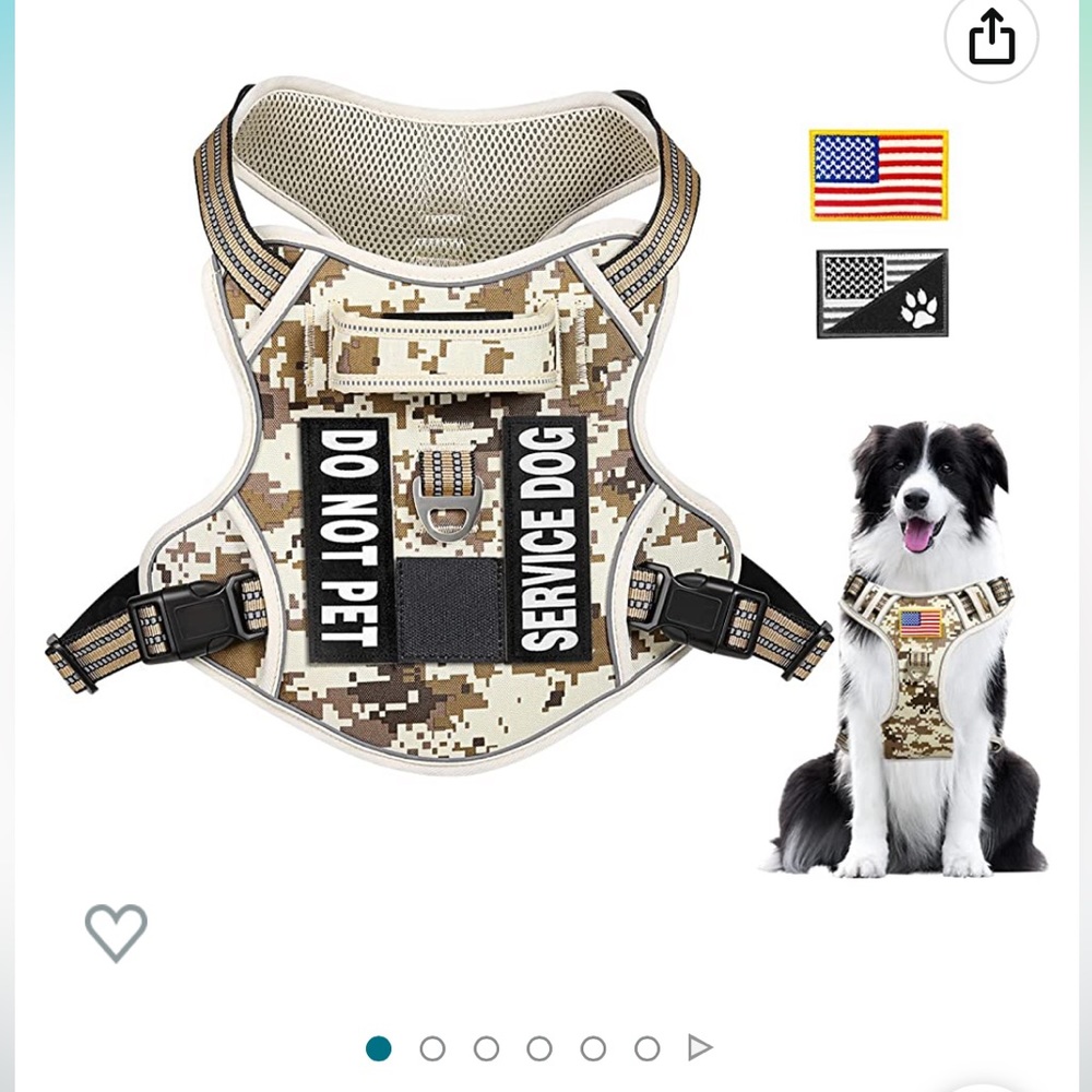 Lewondr Tactical Dog Harness No Pull for Small Medium Large Dog Adjustable New
